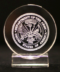 3D Crystal Army Seal